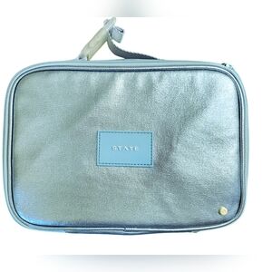 STATE Limited Edition Metallic Blue Rodgers Lunchbag NWOT